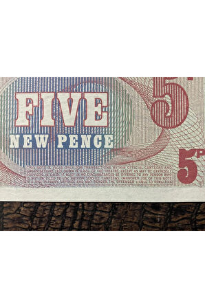 İNGİLİTERE BRİTİSH ARMED FORCED 1972 ASKERİ KAĞIT PARA 5 NEW PENCE - ÇİL