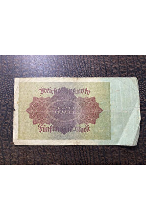 Almanya İmparatorluğu 5000 Mark Reichsbanknote Deutsches Reich 1922
