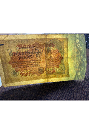 Almanya İmparatorluğu 5000 Mark Reichsbanknote Deutsches Reich 1922