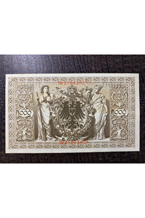 Almanya İmparatorluğu 1000 Mark Reichsbanknote Deutsches Reich 1910 ÇİL (Uncirculated UNC)
