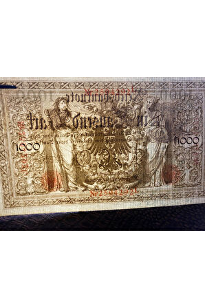 Almanya İmparatorluğu 1000 Mark Reichsbanknote Deutsches Reich 1910 ÇİL (Uncirculated UNC)