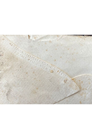 İngiltere Klasik Dönem 1864 Victoria Red Penny Pullu Zarf Rochester (650 Damgalı) çıkışlı Londra'ya