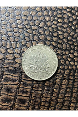 Fransa 1 Fransız Frank'ı 1960 1 Franc Republique Franchaise