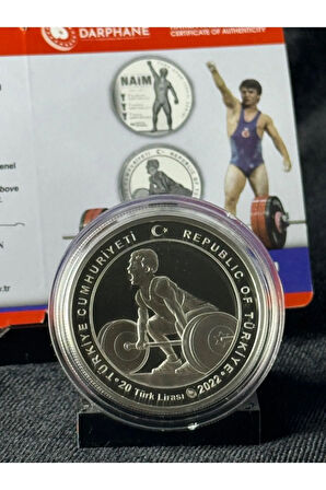 Naim Süleymanoğlu Türk Spor İnsanı Serisi No:2 Gümüş Hatıra Para Çil