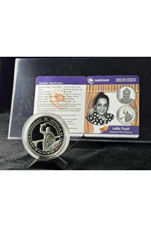 Adile Naşit Geleneksel Türk Tiyatrosu Gümüş Hatıra Para