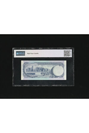 Barbados 2 Dollars ND 1986 MGC 67 P36 SN H9 006718 HPQ (EPQ) UNC ÇİL