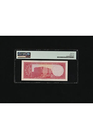 2.5 TL 2 1/2 İKİ BUÇUK Türk Lirası PMG 64 CHOİCE UNC ÇİL P 152a 1957 S/N Z42 80261 / 5.. Emisyon