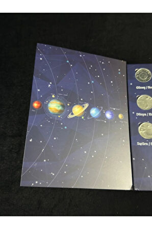 2022 YILI ÖZEL BASIM Darphane Özel Albümünde Güneş Sistemi Hatıra Para Seti