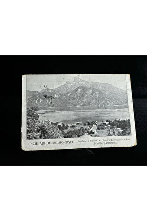 Kartpostal Pichl-Auhof am Mondsee Avusturya'dan 1912 yıllında İngiltere'ye postalanmış