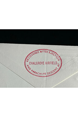 İngiltere LİMİTED (300/230) FDC İlk Gün Zarfı First Jet Ejection seat cover 1971 signed by (ıslak İ