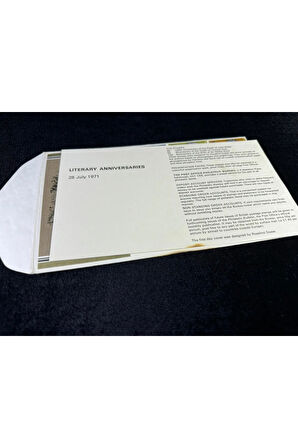 İngiltere FDC 1971 Literary Anniversaries İlk Gün Zarfı Tam Seri