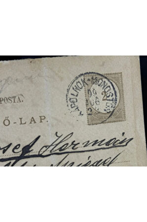 Macaristan Antiye 1899 yılından Macar Posta kendinden Pullu Posta Kartı postadan geçmiş varış damga