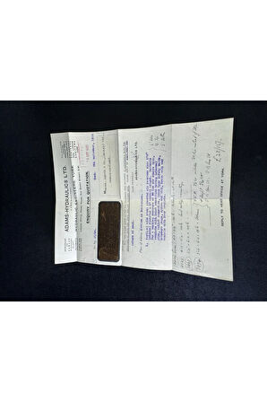 Zarfsız Mektup Sipariş Order Adam Hydraulics Ltd. York İngiltere 1935 yılından Halfpenny Pullu