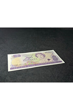 KRALİÇE ElİSABET II YENİ ZELENDA 2 DOLAR P 170b SERİ END NO 962118 UNC ÇİL