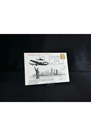 İngiltere Kraliyet Hava Kuvvetleri İlk Gün Zarfı FDC 1981 Royal Air Force LA5 Operation Lancaster R