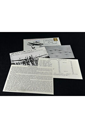 İngiltere Kraliyet Hava Kuvvetleri İlk Gün Zarfı FDC 1981 Royal Air Force LA5 Operation Lancaster R