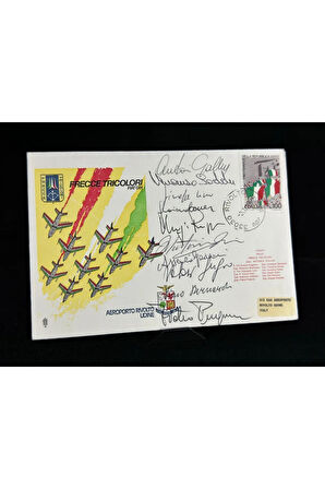 İtalyan Hava Kuvvetleri 1976 Italy - Frecce Tricolori - Limited Islak İmzalı