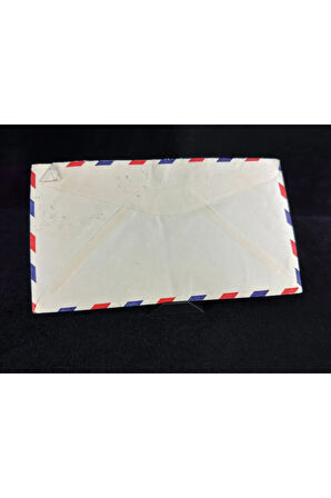 Uçak Postası Air Mail 1936 -1952 yılından British Guiana'dan Amerika'ya postalanmış 24 Cent Pullu
