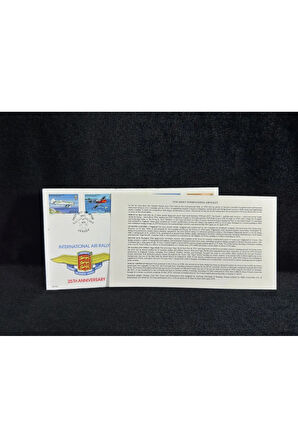 1979 Jersey Uluslararası Hava Rallisi İlk Gün Zarfı FDC 25. Yıldönümü İnternational Air Rally 25. A
