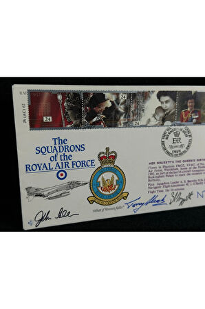 İngiltere Kraliyet Hava Kuvvetleri Filoları İlk Gün Zarfı 1992 The Squadrons of the Royal Air Force