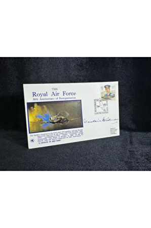 RAF İngiltere Kraliyet Hava Kuvvetleri Uçak temalı İlk Gün Zarfı 1986 Royal Air Force Spitfire Cove