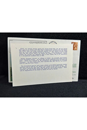 1979 İngiltere Hava Yollarının Islak İmzalı Özel Gün Damgalı İlk Gün Zarfı AEROPHİLATELY GB 1979 Re