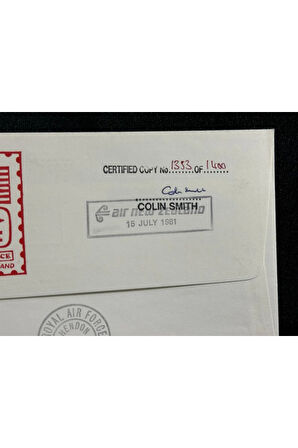 1981 Yeni Zelanda Operation Deep Freeze cover Sgd Commander İLK GÜN ZARFI FDC ISLAK İMZALI