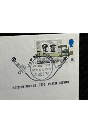 1970 İngiltere Kraliyet Hava Kuvvetleri Royal Air Force FDC Limited First RAF Air Display at Hendon