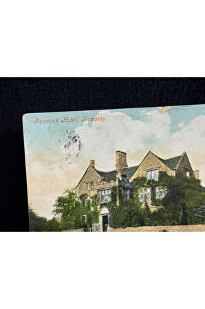 Asırlık İngiltere Peacock Hotel Rowsley In Derbyshire - Near Sheffield UK Vintage Kartpostal