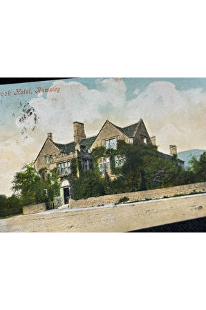 Asırlık İngiltere Peacock Hotel Rowsley In Derbyshire - Near Sheffield UK Vintage Kartpostal