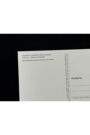 1983 Almanya Cehennem Vadisi Soygunu Überfall im Höllental Schwarzwald postcard Germany