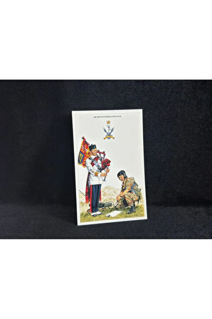 1995 İngiltere Kartpostal Britanya Ordusu Postcard the British Army series no.59 queen's gurkha sig