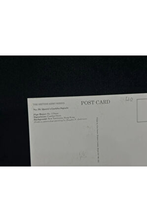 1995 İngiltere Kartpostal Britanya Ordusu Postcard the British Army series no.59 queen's gurkha sig