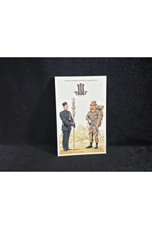 1995 İngiltere Kartpostal Britanya Ordusu 2nd King Edward VII's Own Gurkha Rifles - Regimental Colo