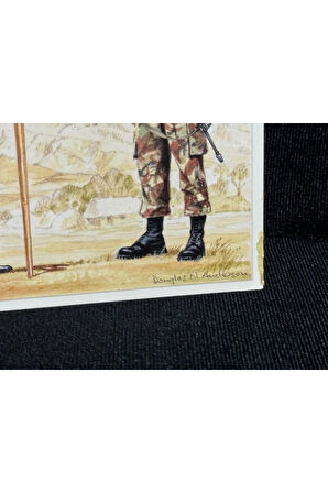1995 İngiltere Kartpostal Britanya Ordusu 2nd King Edward VII's Own Gurkha Rifles - Regimental Colo