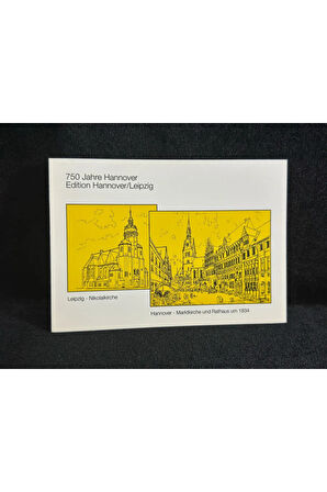 Almanya BRD: MiNr. 1491, 08.01.1991 "750 Jahre Hannover", Sonderkarte der OPD Hannover-Braunschweig