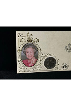 BENHAM İngiltere Queen Elisabeth II 70. Doğum Günü 1996 Jersey Numiscover Paralı Limitli Zarf