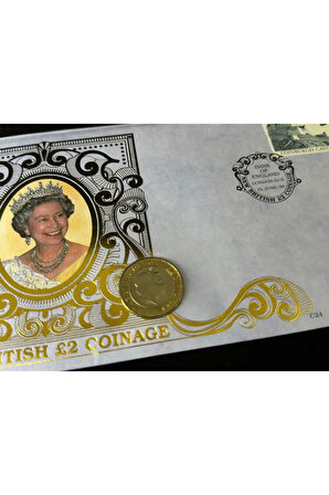 NUMİSCOVER 1992 Queen Elisabeth II. Tahttaki 40. Yıl Dönümü Alderney Paralı İlk Gün Zarfı FDCC Limi