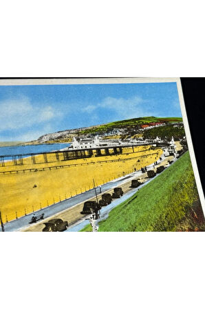 İngiltere Marimex British Made Promenade & Pier, Colwyn Bay postcard (Marimex Ltd. No. CB.605) 1950