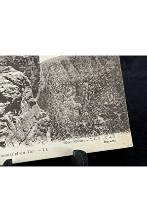 Fransa Vintage Kartpostal Hotel Ollivier.T. C. F.C.A.F. GUILLAUMES. Gorges de Guillaumes et du Var.