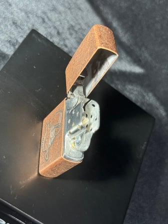 Orijinal 1996  Zippo Çakmak ZİPPO 1932 Logo Antik Bakır/ antique copper Nadir