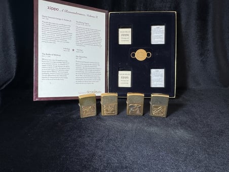 Orijinal Zippo Çakmak Seti -WORLD WAR II - A REMEMBRANCE VOL 2 Limited Edition