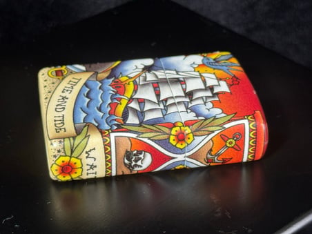 Zippo Çakmak 49532-089045 49352 Nautical Tattoo Design