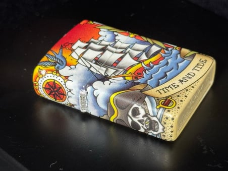 Zippo Çakmak 49532-089045 49352 Nautical Tattoo Design