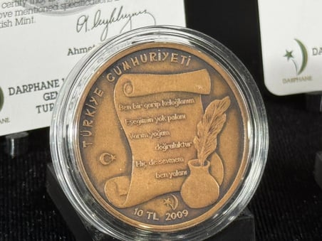 Darphane  KELOĞLAN 2009 HATIRA BRONZ PARA AÇIK - KOYU TAKIM SERTİFİKALI ÇİL
