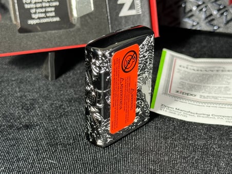 Orijinal 2024 Zippo Çakmak 167 Dragon Phoenix Design Armor 360 