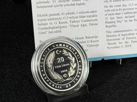 DARPHANE 2020 “Geleceğe Nefes” No. 2 Sikke Gümüş Hatıra Parası – Sertifikalı