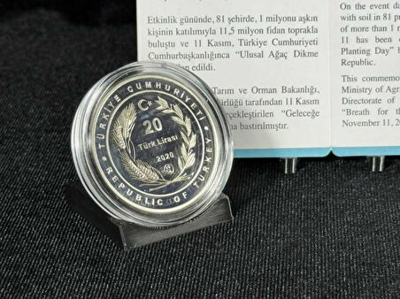 DARPHANE 2020 “Geleceğe Nefes” No. 3 Sikke Gümüş Hatıra Parası – Sertifikalı