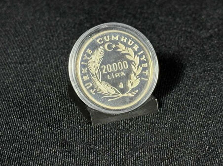 Darphane 1990 Dünya Futbol Şampiyonası  Kurtlu– İtalya Temalı 20.000 Lira  Gümüş Sikke Hatıra Parası