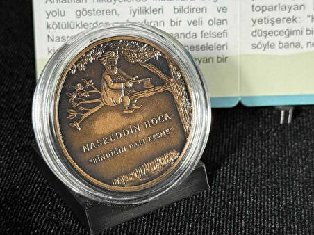 Darphane 2018 Nasreddin Hoca Hatıra Parası Masal kahramanları serisi no:4 “Bindiğin Dalı Kesme” Bron